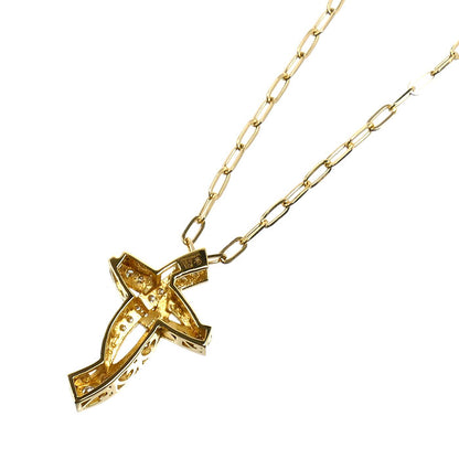 ゆきざき K18YG イエローゴールド ル・ぺティットマン スモール ネックレス ダイヤモンド0.30ct 4.6g 45cm レディース【中古】