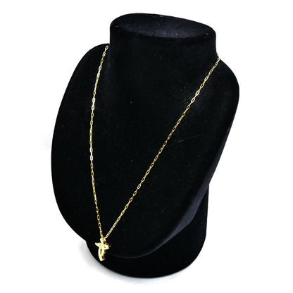 ゆきざき K18YG イエローゴールド ル・ぺティットマン スモール ネックレス ダイヤモンド0.30ct 4.6g 45cm レディース【中古】