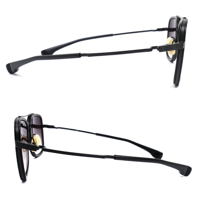 999.9 フォーナインズ フィールサン サングラス スモークブラック ブラックマット F-06M-9110 58□15 139 チタン メンズ【中古】【美品】