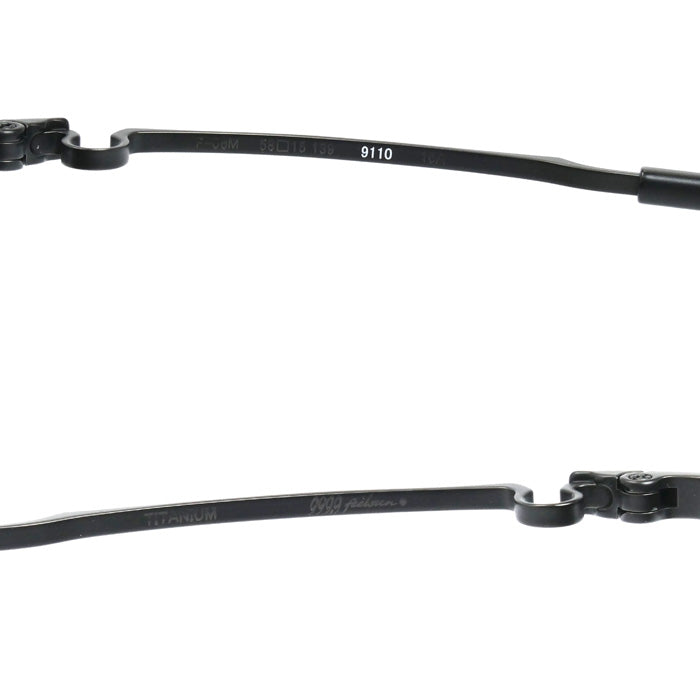 999.9 フォーナインズ フィールサン サングラス スモークブラック ブラックマット F-06M-9110 58□15 139 チタン メンズ【中古】【美品】