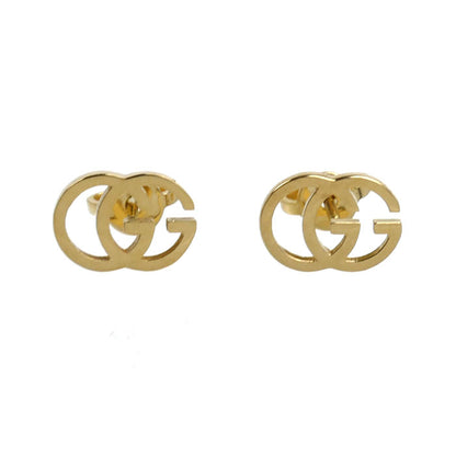 GUCCI グッチ K18YG イエローゴールド GGランニング スタッド ピアス 1.9g レディース【中古】