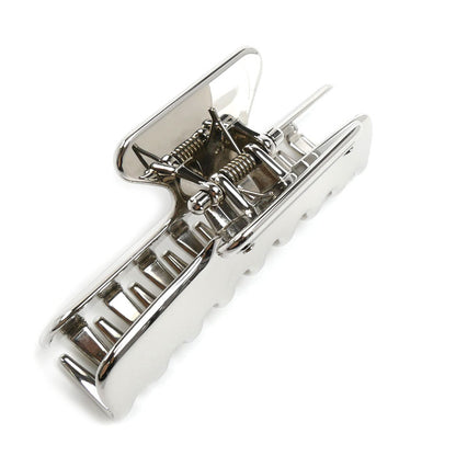 PRADA プラダ トライアングルロゴ メタルクリップ ヘアクリップ シルバー 1IF103_2BA6_F0276 レディース【中古】