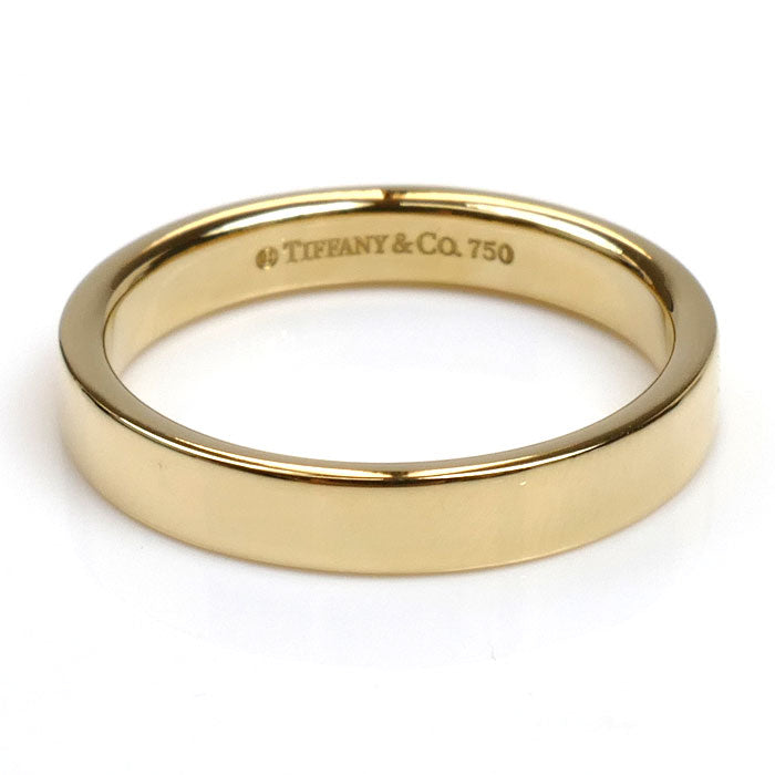 TIFFANY&Co. ティファニー K18YG イエローゴールド バンドリング リング・指輪 9号 3.3g レディース【中古】【美品】