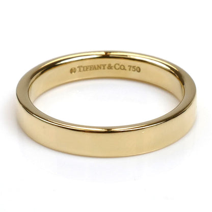 TIFFANY&Co. ティファニー K18YG イエローゴールド バンドリング リング・指輪 9号 3.3g レディース【中古】【美品】
