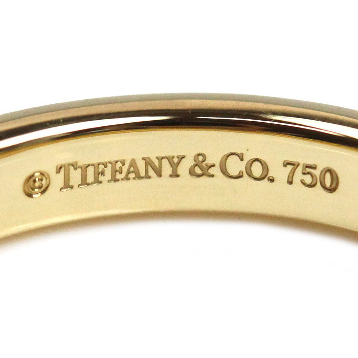 TIFFANY&Co. ティファニー K18YG イエローゴールド バンドリング リング・指輪 9号 3.3g レディース【中古】【美品】