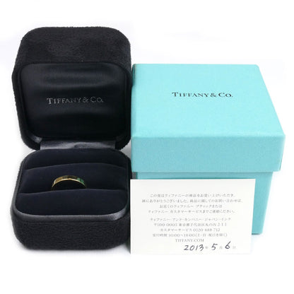 TIFFANY&Co. ティファニー K18YG イエローゴールド バンドリング リング・指輪 9号 3.3g レディース【中古】【美品】