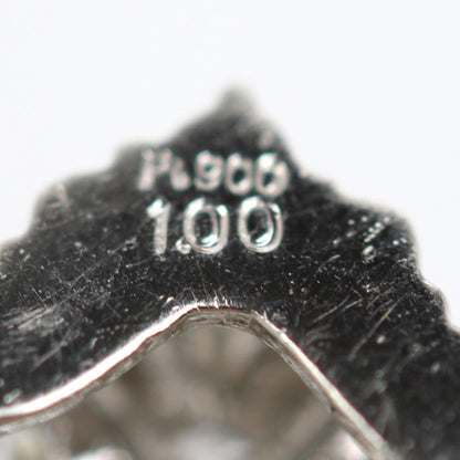Pt900プラチナ ペンダントトップ ダイヤモンド1.00ct 3.2g レディース【中古】