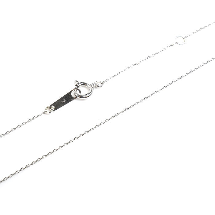 Vendome Aoyama ヴァンドーム青山 K10WG ホワイトゴールド ホースシュー ネックレス パール約3.9mm ダイヤモンド 1.1g 40cm レディース【中古】