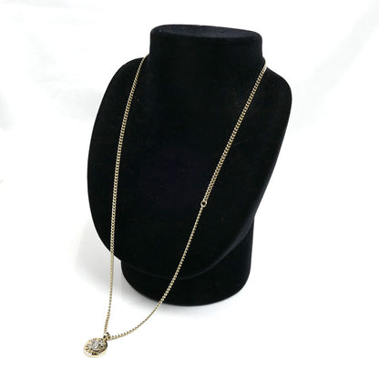 CHANEL シャネル GP ラインストーン ココマーク ラインストーン ネックレス ABG026 B21074 59cm レディース【中古】【美品】