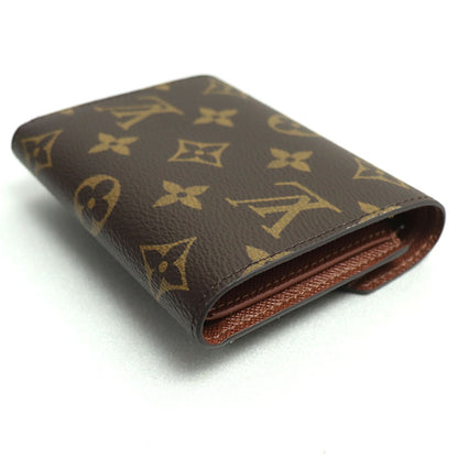 LOUIS VUITTON ルイ・ヴィトン ポルトフォイユ ヴィクトリーヌ 三つ折り財布 モノグラム ブラウン M62472 ICチップ レディース【中古】【極美品】