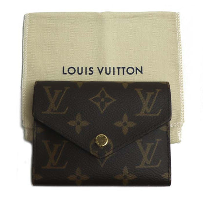 LOUIS VUITTON ルイ・ヴィトン ポルトフォイユ ヴィクトリーヌ 三つ折り財布 モノグラム ブラウン M62472 ICチップ レディース【中古】【極美品】