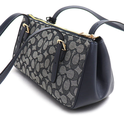 COACH コーチ アッシャー ショルダーバッグ グレー/ネイビー CBJ03 IMX1X アウトレット レディース【中古】【美品】