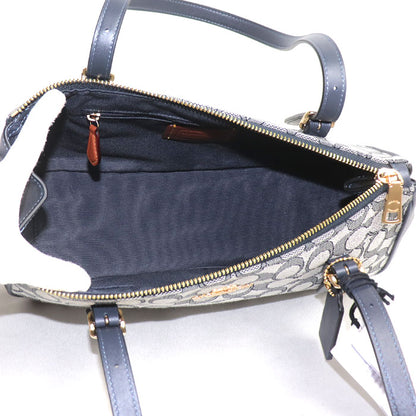COACH コーチ アッシャー ショルダーバッグ グレー/ネイビー CBJ03 IMX1X アウトレット レディース【中古】【美品】