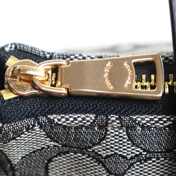 COACH コーチ アッシャー ショルダーバッグ グレー/ネイビー CBJ03 IMX1X アウトレット レディース【中古】【美品】