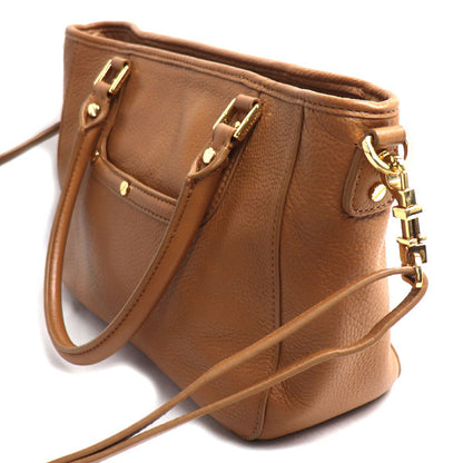 Tory Burch トリーバーチ アマンダ ミニ サッチェル 2Wayショルダーバッグ ブラウン 50009821 レディース【中古】
