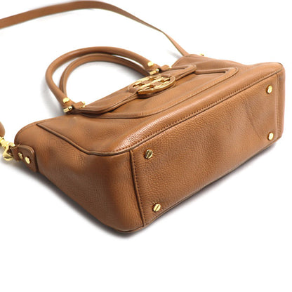 Tory Burch トリーバーチ アマンダ ミニ サッチェル 2Wayショルダーバッグ ブラウン 50009821 レディース【中古】
