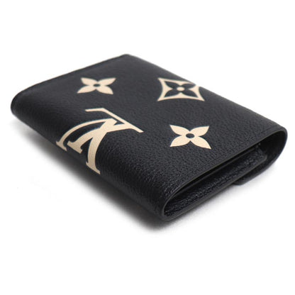 LOUIS VUITTON ルイ・ヴィトン ポルフォイユ ヴィクトリーヌ 三つ折り財布 バイカラー アンプラント ブラック M80968 ICチップ レディース【未使用】【買取品】