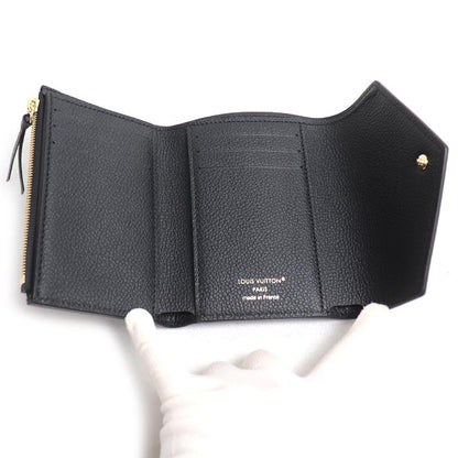LOUIS VUITTON ルイ・ヴィトン ポルフォイユ ヴィクトリーヌ 三つ折り財布 バイカラー アンプラント ブラック M80968 ICチップ レディース【未使用】【買取品】