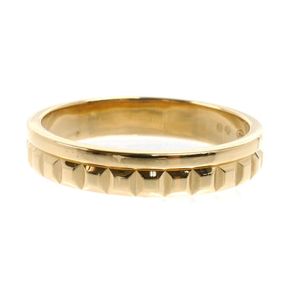 Boucheron ブシュロン K18YG イエローゴールド キャトル ラディアント ハーフ リング・指輪 JAL00251 16.5号 57 4.5g ユニセックス【中古】