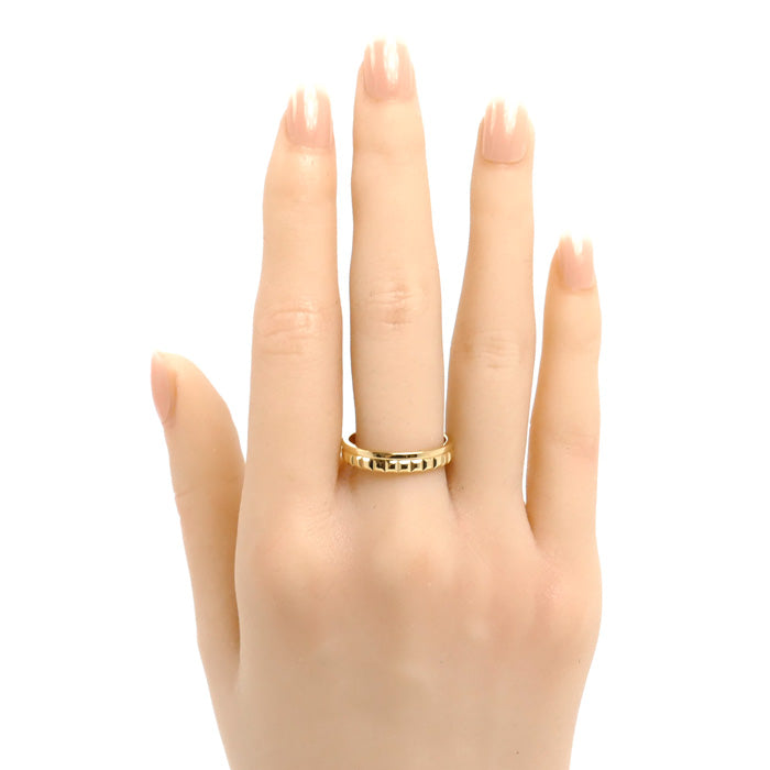 Boucheron ブシュロン K18YG イエローゴールド キャトル ラディアント ハーフ リング・指輪 JAL00251 16.5号 57 4.5g ユニセックス【中古】