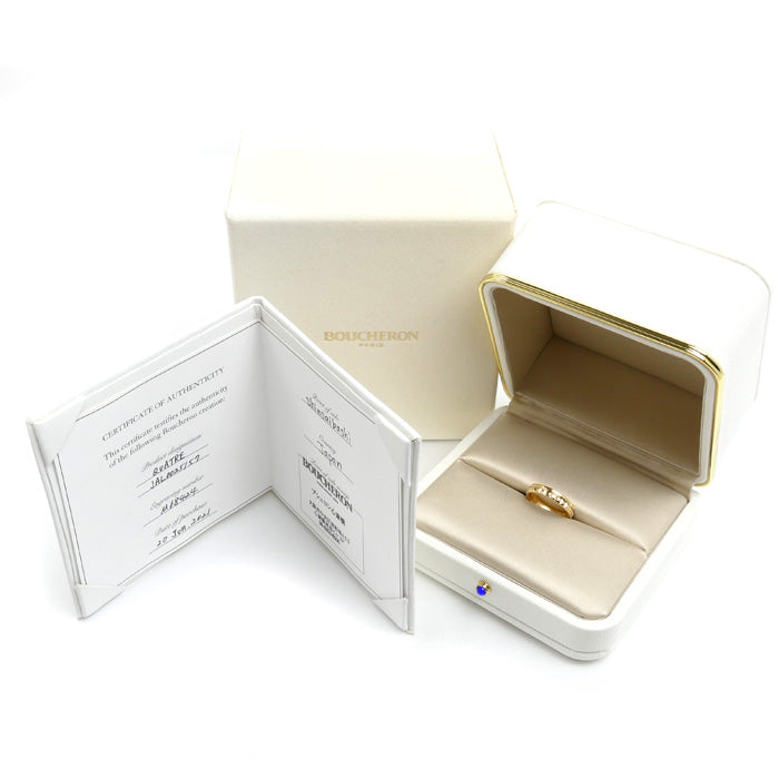 Boucheron ブシュロン K18YG イエローゴールド キャトル ラディアント ハーフ リング・指輪 JAL00251 16.5号 57 4.5g ユニセックス【中古】