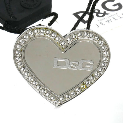 DOLCE&GABBANA ドルチェアンドガッバーナ GP ラインストーン ロゴ ハート リング・指輪 DJ0545 15号 レディース【中古】【美品】