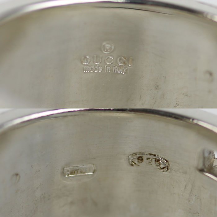 GUCCI グッチ シルバー925 ブランデッドG リング・指輪 11.5号 6.9g レディース【中古】