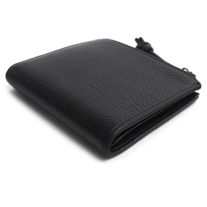 Emporio Armani エンポリオ・アルマーニ ジップ付きカードホルダー 二つ折り財布 ブラック Y4R262Y068E80001 メンズ【中古】