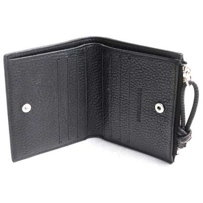 Emporio Armani エンポリオ・アルマーニ ジップ付きカードホルダー 二つ折り財布 ブラック Y4R262Y068E80001 メンズ【中古】