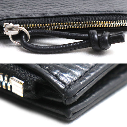 Emporio Armani エンポリオ・アルマーニ ジップ付きカードホルダー 二つ折り財布 ブラック Y4R262Y068E80001 メンズ【中古】