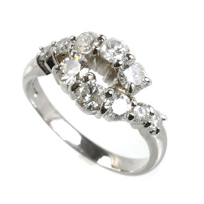 Pt850プラチナ リング・指輪 ダイヤモンド1.00ct 12号 4.8g レディース【中古】