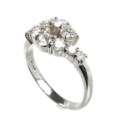 Pt850プラチナ リング・指輪 ダイヤモンド1.00ct 12号 4.8g レディース【中古】