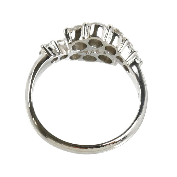 Pt850プラチナ リング・指輪 ダイヤモンド1.00ct 12号 4.8g レディース【中古】