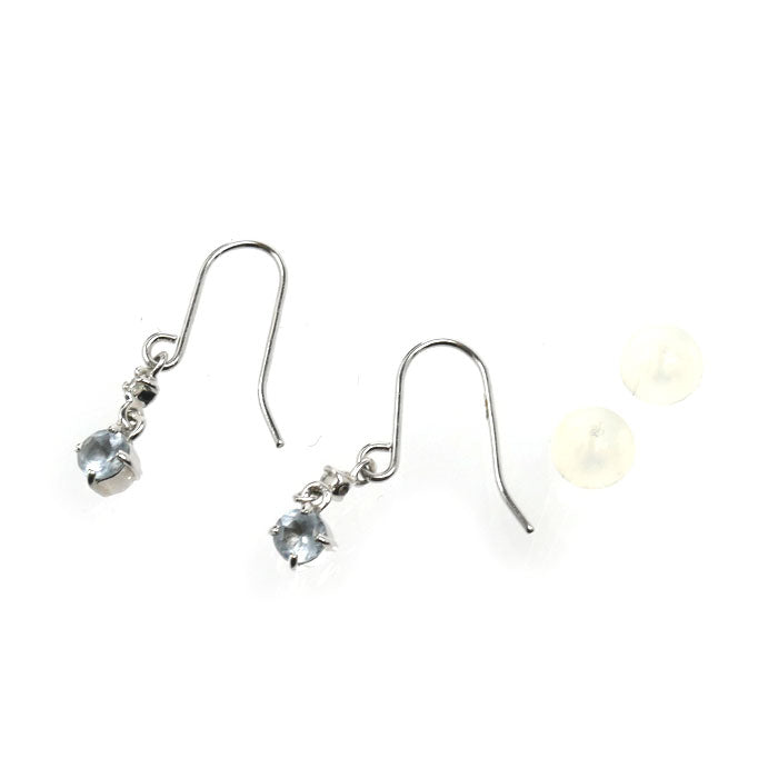 4℃ ヨンドシー K10WG ホワイトゴールド ピアス キュービックジルコニア 0.6g レディース【中古】