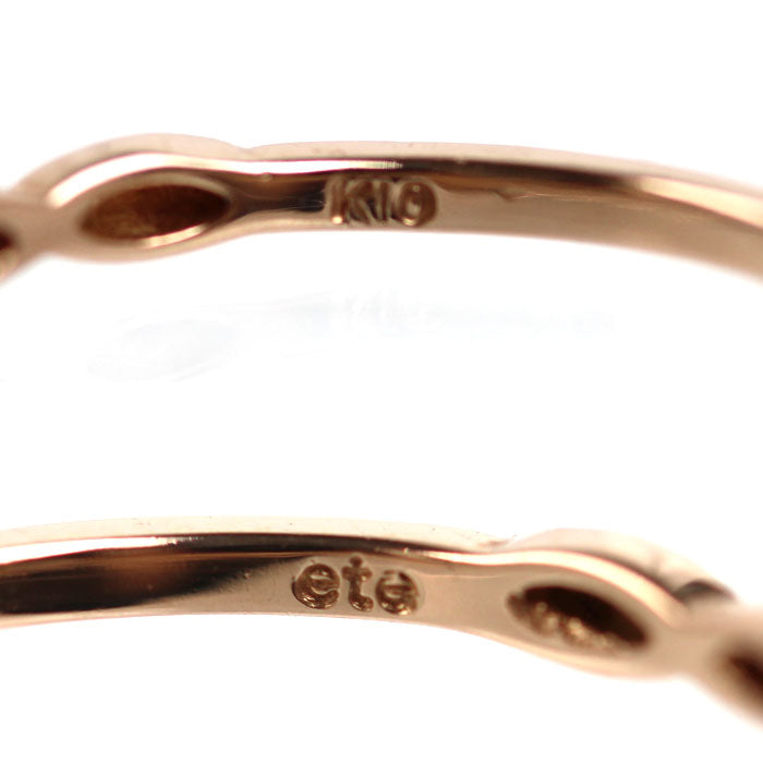 ete エテ K10PG ピンクゴールド リング・指輪 5号 0.8g レディース【中古】