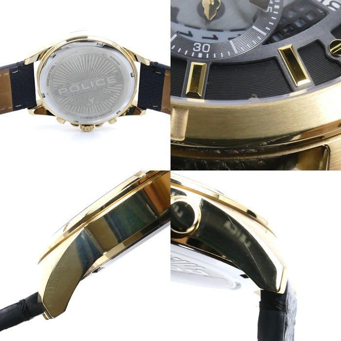 POLICE ポリス クロノグラフ 腕時計 電池式 PEWGC0054001 メンズ【中古】