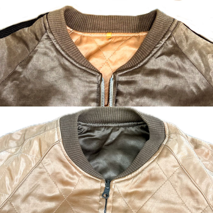 ハリウッドランチマーケット ドロ染め 最初期 スカジャン M リバーシブル 聖林公司 メンズ【中古】