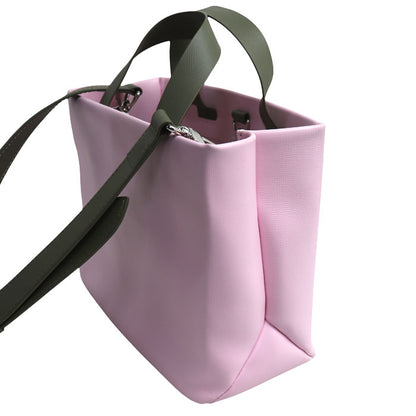 LOUIS VUITTON ルイ・ヴィトン ショッパートート MINI 2Wayショルダーバッグ ピンク カーキ M15239 ICチップ レディース【中古】
