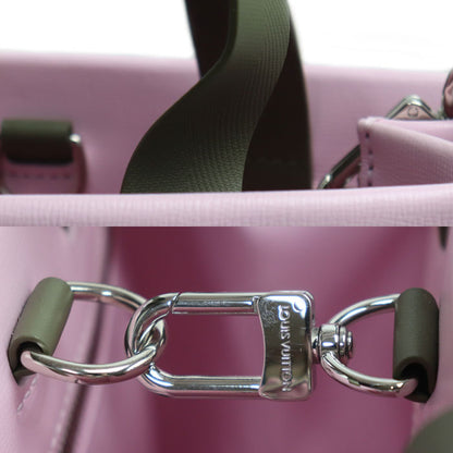 LOUIS VUITTON ルイ・ヴィトン ショッパートート MINI 2Wayショルダーバッグ ピンク カーキ M15239 ICチップ レディース【中古】