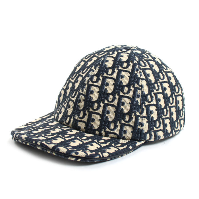 Dior ディオール ロゴ トロッター オブリーク ベースボーキャップ キャップ ネイビー 22DOB922X135 
59 ユニセックス【中古】【美品】