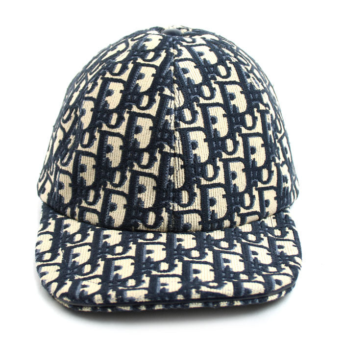 Dior ディオール ロゴ トロッター オブリーク ベースボーキャップ キャップ ネイビー 22DOB922X135 
59 ユニセックス【中古】【美品】