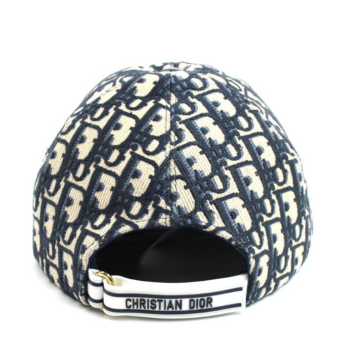 Dior ディオール ロゴ トロッター オブリーク ベースボーキャップ キャップ ネイビー 22DOB922X135 
59 ユニセックス【中古】【美品】