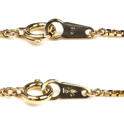 K18YG イエローゴールド ネックレス ベネチアン 3.7g 40cm レディース【中古】