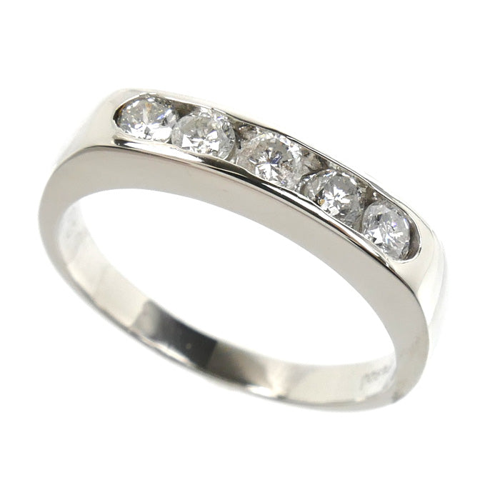 Pt900プラチナ リング・指輪 ダイヤモンド0.50ct 15号 5.0g レディース【中古】【美品】
