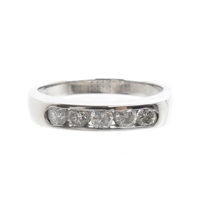 Pt900プラチナ リング・指輪 ダイヤモンド0.50ct 15号 5.0g レディース【中古】【美品】