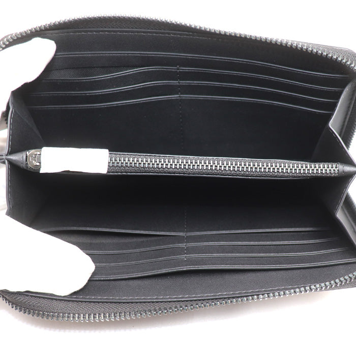 COACH コーチ アコーディオン ウォレット シグネチャー 長財布 ラウンドファスナー ベージュ/ブラック 58112 QBTN2 アウトレット メンズ【中古】【極美品】