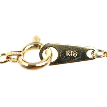 K18YG イエローゴールド ネックレス 喜平2面カット 1.2g 40cm レディース【中古】