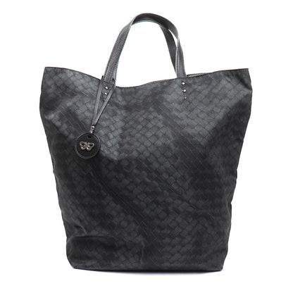 BOTTEGAVENETA ボッテガヴェネタ イントレッチオリュージョン トートバッグ ブラック 299871 ユニセックス【中古】