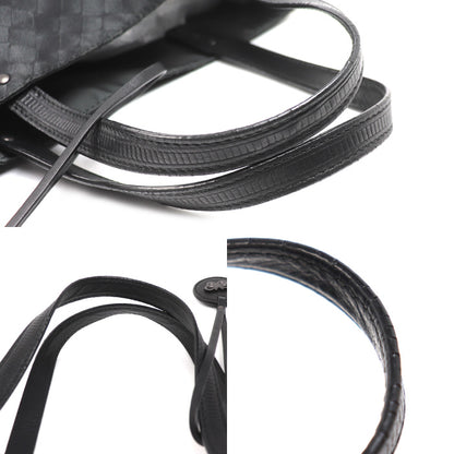 BOTTEGAVENETA ボッテガヴェネタ イントレッチオリュージョン トートバッグ ブラック 299871 ユニセックス【中古】