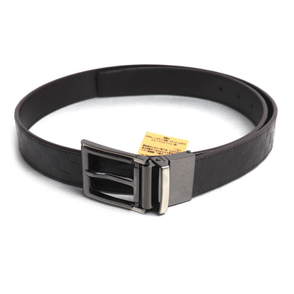 COMME CA MEN リバーシブル ベルト ダークブラウン 07-63YO01 メンズ【中古】【極美品】